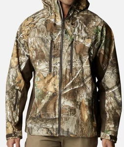NEW Columbia PHG Trophy Rack Silent Rain Jacket Men's Small RealTree Camo - Picture 1 of 11