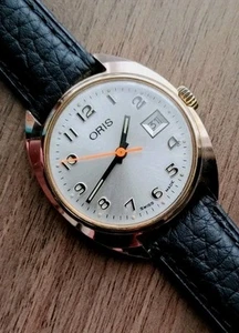 60's ORIS Men's Watch-Swiss Made-7J-New Band-Date-All Original-Runs Great-EUC - Picture 1 of 12