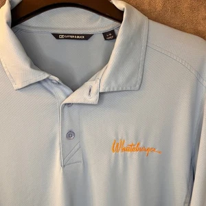 Cutter & Buck Whataburger Men's Large Light Blue Polo Shirt Golf - Picture 1 of 12