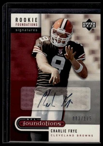 2005 Upper Deck Foundations Charlie Frye #258 Auto 83/175 Rookie - Picture 1 of 2