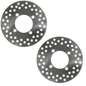 2 Front Disc Brake Rotors fits Polaris Sawtooth 200 & Phoenix 200 SEE NOTES - Picture 1 of 1