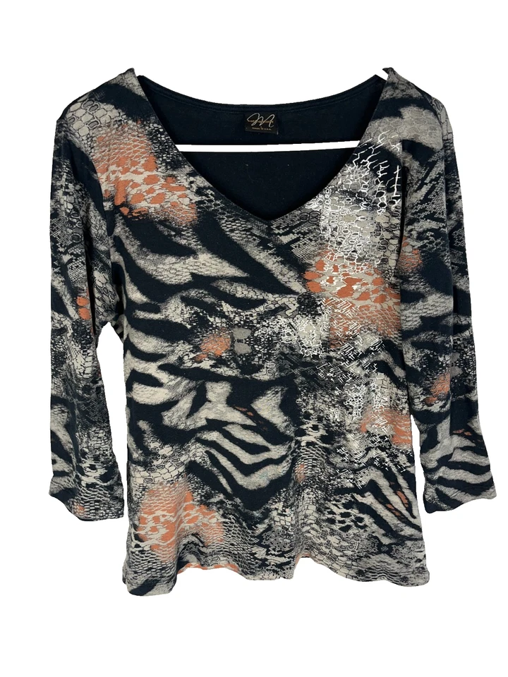 Camiseta vintage Y2K para mujer talla grande negra estampada Katina Marie EE. UU. Foto 1 de 4