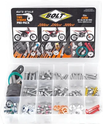 Kit de herrajes Bolt 200 a 300cc Pro Pack para KTM 250 MXC 83-17 Foto 1 de 4