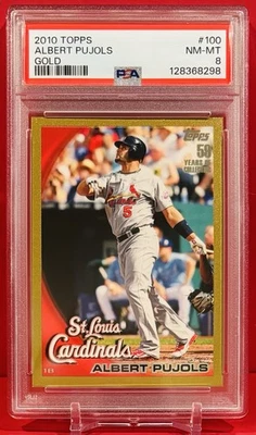 2010 ALBERT PUJOLS TOPPS *ЗОЛОТО /2010* PSA 8 #100 StL КАРДИНАЛЫ ПАРАЛЛЕЛЬНО основания - Изображение 1 из 2