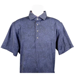 Greyson Polo Shirt Stampa Astratta Manica Corta Golf Casual XL - Foto 1 di 7