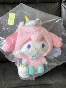 2023 Kidrobot Hello Kitty and Friends My Melody Stuffed Unicorn Bunny Plush - Picture 1 of 2