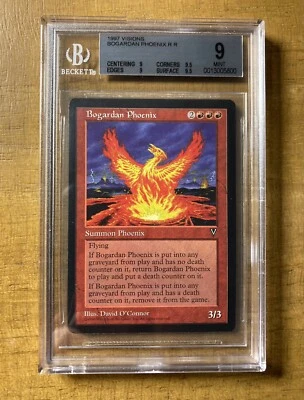Magic The Gathering ✨BOGARDAN PHOENIX ✨Visions BGS 9 MINT RARE 1997 Reserve List - Image 1 of 2