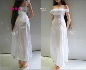 1/6 weiblich weiß sexy langer Rock Kleid Modell Passform 12 Zoll PH TBL Actionfigur Body - Bild 1 von 6