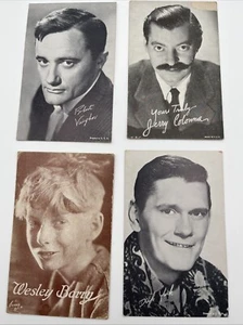 Vintage Lot 4 Arcade Photo Cards USA 1950s 1960s Dick York Wesley Barry Vaughn - Picture 1 of 6