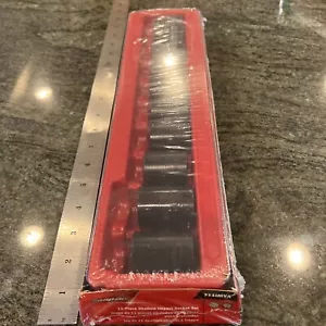 Snap On 311imya 11 Pc sae shallow impact socket set 3/8-1” 1/2” drive sealed - Picture 1 of 6