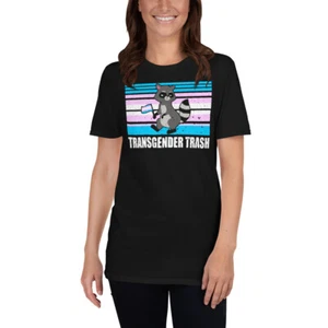 Transgender Trash Cool Pride Trans LGBT Flag Raccoon Proud Trans Shirt - Picture 1 of 6