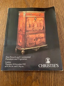 Fine French and Continental Furniture and Tapestries Christie's 1992 - Picture 1 of 2