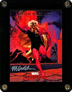 MARVEL MASTERPIECES 2007 ADAM WARLOCK CARD 3 SIGNED BY ARTIST MICHAEL GOLDEN - Picture 1 of 5