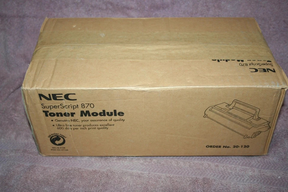 ¡Nuevo! Cartucho de tóner negro NEC SuperScript 870 genuino 20120 20-120 páginas 3K Foto 1 de 1