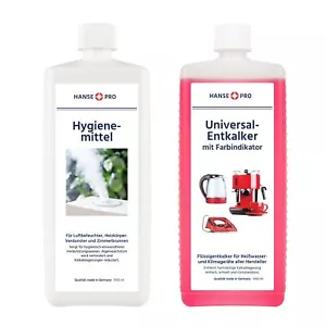 HANSE PRO Pflege-Set für Lutbefeuchter I je 1000 ml Hygienemittel & Entkalker - Bild 1 von 12