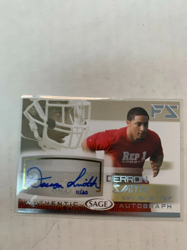 Derron Smith 2015 SAGE Rookie Auto Silver Card #A43 Serial #11/30 - Image 1 of 1