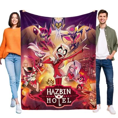 Hazbin Hotel Flannel Blanket Soft Bed Sofa Office Throw Birthday Gift for Kidls - Image 1 of 4