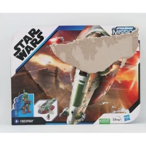 Star Wars Mission Fleet Boba Fett's Deluxe Starship Firespray model F3805 Disney - Picture 1 of 7
