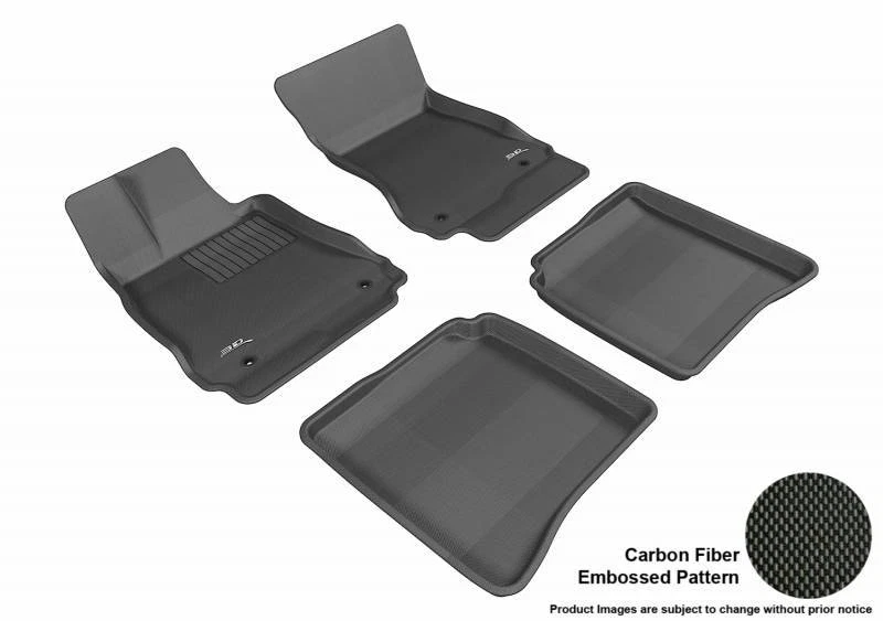 Alfombrilla 3D MAXpider 07-13 para Mercedes-Benz Clase S W221 primera fila segunda fila negra Foto 1 de 4