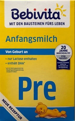 Bebivita PRE Anfangsmilch, 4er Pack (4 x 500g) - Bild 1 von 4