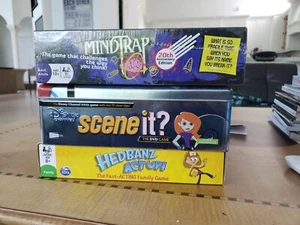 Mindtrap 20th Edition, Hedman Act Up! And Disney Channel Scene It? Board Game - Picture 1 of 5