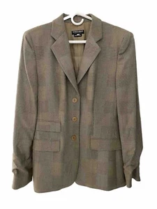 Vintage Giorgio Armani Blazer Jacket Brown Size 46 Made In Italy - Picture 1 of 6