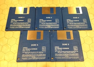 Dune II Disks 1-5, Amiga, 3,5" Floppy, Virgin Games 1993, UK/Französisch/Deutsch - Bild 1 von 1