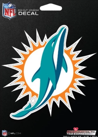Miami Dolphins Die Cut Decal-Car Window, Laptop, Tumbler. See Description Cover
