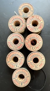 LOT/8 Corticelli BEST TWIST Silk 10 YD Thread Spools Various Colors D, E, F - Picture 1 of 8