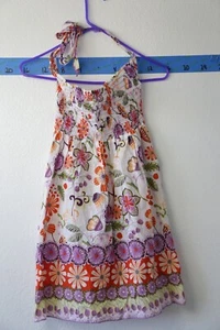 Blumen Krawatte Riemen an Hals und Rücken Sommerkleid oder Top Gr. SM - Bild 1 von 3
