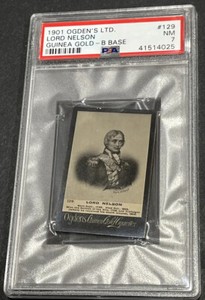 1901 Ogden’s Ltd. Lord Nelson Guinea Gold B Base PSA NM 7