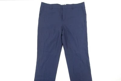 PANTALONES PLANOS TALLADOS AZUL MARINO OSCURO 44 MEZCLA LANA PANTALONES HOMBRE DEFECTO Foto 1 de 4