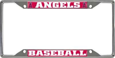 NEW MLB Los Angeles Angels Car Truck Chrome Metal License Plate Frame - Image 1 of 3