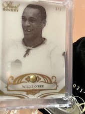 Willie O'Ree 2017 Leaf Pearl Hockey Boston Bruins 1/1 HOF First Black NHL Player