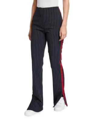 NWT $395 Rag & Bone PinStripe Jess Pants In Navy Pin Size: 0 - Image 1 of 4