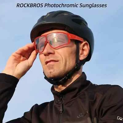 ROCKBROS Gafas Fotocromáticas Hombres Deportes Ciclismo Gafas Exterior Color Rojo UV400 Foto 1 de 4