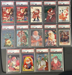 14-PSA SANTA CLAUS CHRISTMAS CARDS-PRO SET/SKYBOX/TOPPS/UPPER DECK/FLEER/PACIFIC - Picture 1 of 20