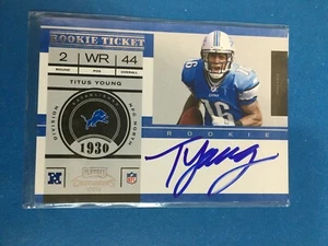 F144,010  2011 Playoff Contenders #218A Titus Young AUTO LIONS RC - Picture 1 of 1