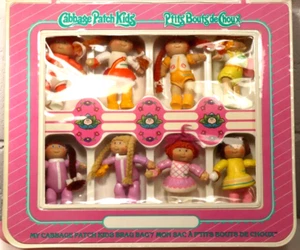 Vintage Cabbage Patch Kids Brag Bag 1984 Carrying Case w/ 8 Figures F5 - Picture 1 of 13