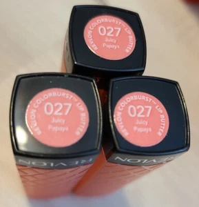 3X REVLON ColorBurst Color Burst Burro per labbra - 027 Papaya succosa - Foto 1 di 1