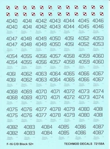 Techmod 72158 F-16 C/D Block 52 + Polish AF 1/72 scale decals - Picture 1 of 1