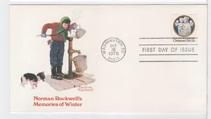 TurtlesTradingPost - Weihnachtskrippe - 1978 #1769 FDC Norman Rockwell Fleetwood - Bild 1 von 2
