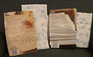 Lote de flores altas Bucilla estampadas para bordar fundas de almohada tocador bufanda tapete - Imagen 1 de 7