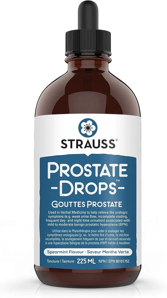 Gotas de próstata Strauss Naturals sabor a menta verde palma saludable 225 ml NUEVO Foto 1 de 1