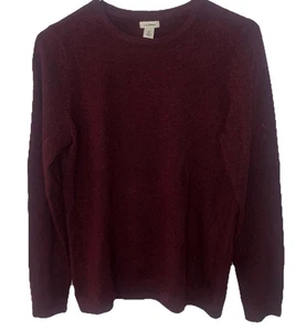 Suéter L. L. Bean Para Mujer Clásico Cuello Redondo Cachemira Mediano Usado en Excelente Condición Borgoña Usado en Excelente Condición a4 - Imagen 1 de 8