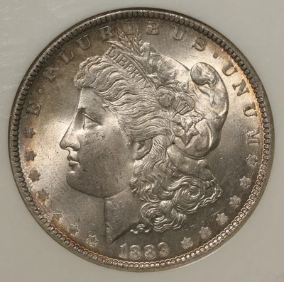 1889 NGC MS64 Morgan Silver Dollar - Image 1 of 3
