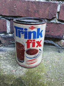 TRINK FIX TRINKFIX DOSE LEER VERPACKUNG RAR KAKAO GETRÄNK BÜCHSE 70er Trumpf - Bild 1 von 9