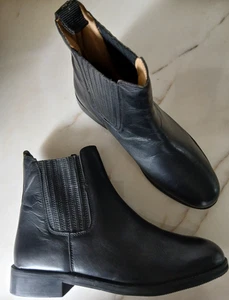 Herren Reitstiefeletten SADDLE UP schwarz Gr. 46 Leder edel NEU %%% UVP139€ - Picture 1 of 9