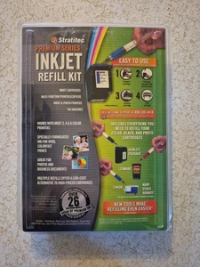 NOS Sealed Stratitec Premium Series Inkjet Refill Kit EIR595 EASY to Use - Picture 1 of 14