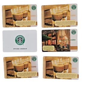 Bundle of 6 STARBUCKS Cards UK 2006 inc Store Credit Collectable items rare - Picture 1 of 12